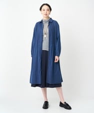 NGHJB25290 GIANNI LO GIUDICE(ジャンニ ロ ジュディチェ) [洗える・日本製]ナイロンライトクロスストレッチスカート ネイビー