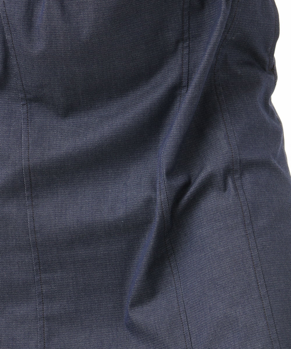 NGHJD14300 GIANNI LO GIUDICE(ジャンニ ロ ジュディチェ) [洗える]デニムライクシャンブレースカート ネイビー
