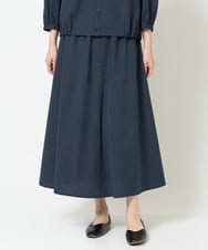 NGHJD16330 GIANNI LO GIUDICE(ジャンニ ロ ジュディチェ) [洗える]レジメンストライプスカート ネイビー