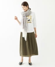 NGHJS01270 GIANNI LO GIUDICE(ジャンニ ロ ジュディチェ) [日本製]ペーパークロスナイロンスカート カーキ