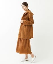 NGHJS01270 GIANNI LO GIUDICE(ジャンニ ロ ジュディチェ) [日本製]ペーパークロスナイロンスカート オレンジブラウン