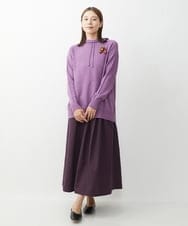 NGHJS20270 GIANNI LO GIUDICE(ジャンニ ロ ジュディチェ) [洗える]ステッチドビースカート パープル