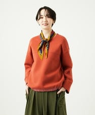 NGKAD01260 GIANNI LO GIUDICE(ジャンニ ロ ジュディチェ) [洗える]アスターダンボールニットカットソー オレンジ