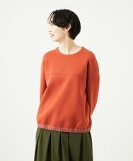 NGKAD01260 GIANNI LO GIUDICE(ジャンニ ロ ジュディチェ) [洗える]アスターダンボールニットカットソー オレンジ