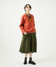 NGKAD01260 GIANNI LO GIUDICE(ジャンニ ロ ジュディチェ) [洗える]アスターダンボールニットカットソー オレンジ