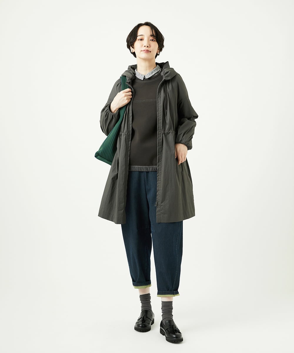NGKAD01260 GIANNI LO GIUDICE(ジャンニ ロ ジュディチェ) [洗える]アスターダンボールニットカットソー ダークブラウン