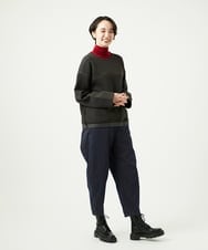 NGKAD01260 GIANNI LO GIUDICE(ジャンニ ロ ジュディチェ) [洗える]アスターダンボールニットカットソー ダークブラウン