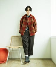 NGKAD02230 GIANNI LO GIUDICE(ジャンニ ロ ジュディチェ) [洗える・日本製]Tenリバースティックプリントカットソー レッド