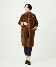 NGKAE11230 GIANNI LO GIUDICE(ジャンニ ロ ジュディチェ) [洗える・日本製]ウールガーゼ天竺イタリアプリントカットソー オレンジ