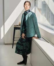 NGKAE11230 GIANNI LO GIUDICE(ジャンニ ロ ジュディチェ) [洗える・日本製]ウールガーゼ天竺イタリアプリントカットソー ブルー