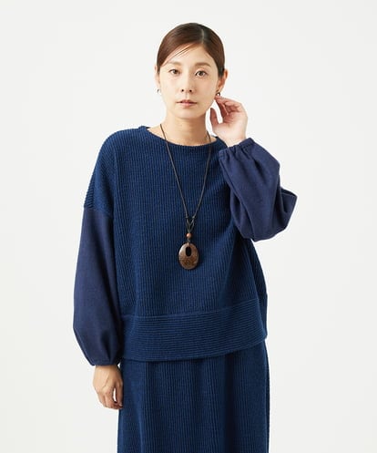 NGKAE20330 GIANNI LO GIUDICE [洗える]コットンスラブインレーカットソー