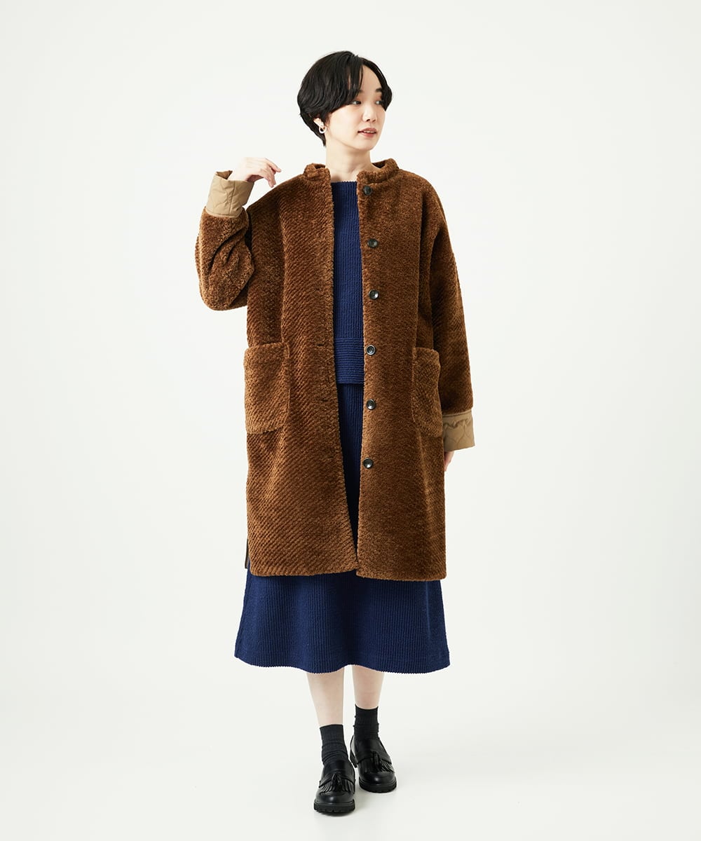 NGKAE20330 GIANNI LO GIUDICE(ジャンニ ロ ジュディチェ) [洗える]コットンスラブインレーカットソー ネイビー