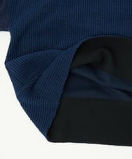 NGKAE20330 GIANNI LO GIUDICE(ジャンニ ロ ジュディチェ) [洗える]コットンスラブインレーカットソー ネイビー