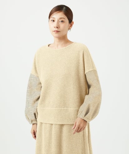 NGKAE20330 GIANNI LO GIUDICE [洗える]コットンスラブインレーカットソー