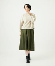 NGKAE20330 GIANNI LO GIUDICE(ジャンニ ロ ジュディチェ) [洗える]コットンスラブインレーカットソー ベージュ