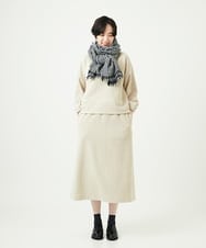 NGKAE20330 GIANNI LO GIUDICE(ジャンニ ロ ジュディチェ) [洗える]コットンスラブインレーカットソー ベージュ