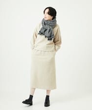 NGKAE20330 GIANNI LO GIUDICE(ジャンニ ロ ジュディチェ) [洗える]コットンスラブインレーカットソー ベージュ