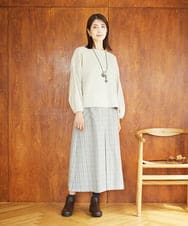 NGKAE20330 GIANNI LO GIUDICE(ジャンニ ロ ジュディチェ) [洗える]コットンスラブインレーカットソー ベージュ