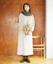 NGKAE20330 GIANNI LO GIUDICE(ジャンニ ロ ジュディチェ) [洗える]コットンスラブインレーカットソー ベージュ