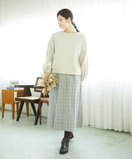 NGKAE20330 GIANNI LO GIUDICE(ジャンニ ロ ジュディチェ) [洗える]コットンスラブインレーカットソー ベージュ