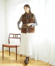 NGKAE22180 GIANNI LO GIUDICE(ジャンニ ロ ジュディチェ) [洗える・日本製]先染め接結ドットジャガードカットソー ベージュ