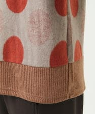 NGKAE35230 GIANNI LO GIUDICE(ジャンニ ロ ジュディチェ) [洗える・日本製]起毛パイルジャガードドットトップス ベージュ