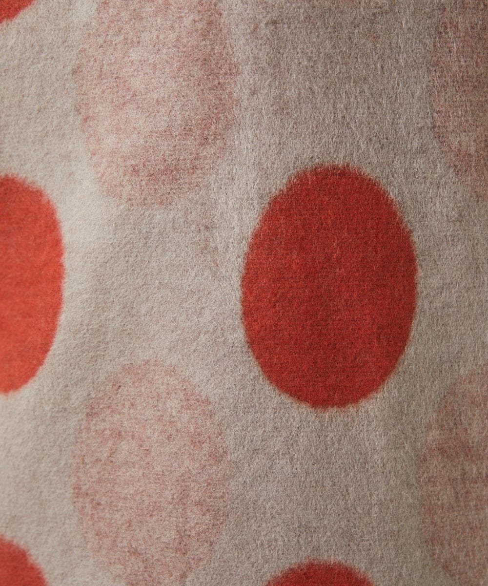 NGKAE35230 GIANNI LO GIUDICE(ジャンニ ロ ジュディチェ) [洗える・日本製]起毛パイルジャガードドットトップス ベージュ