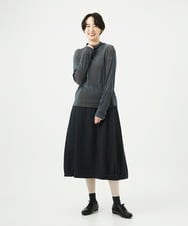 NGKAE40180 GIANNI LO GIUDICE(ジャンニ ロ ジュディチェ) [洗える・日本製]タマムシパイルフロッキーカットソー ブルー