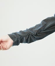 NGKAE40180 GIANNI LO GIUDICE(ジャンニ ロ ジュディチェ) [洗える・日本製]タマムシパイルフロッキーカットソー ブルー