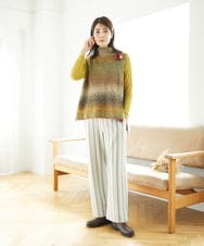 NGKAF10110 GIANNI LO GIUDICE(ジャンニ ロ ジュディチェ) [洗える]テンセルウールガーゼフライスカットソー イエロー