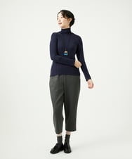 NGKAF10110 GIANNI LO GIUDICE(ジャンニ ロ ジュディチェ) [洗える]テンセルウールガーゼフライスカットソー ネイビー