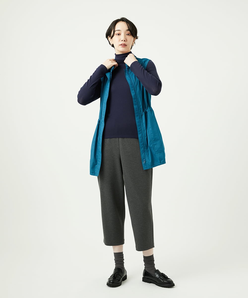 NGKAF10110 GIANNI LO GIUDICE(ジャンニ ロ ジュディチェ) [洗える]テンセルウールガーゼフライスカットソー ネイビー