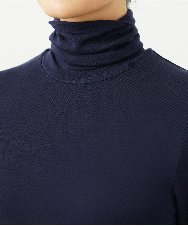 NGKAF10110 GIANNI LO GIUDICE(ジャンニ ロ ジュディチェ) [洗える]テンセルウールガーゼフライスカットソー ネイビー