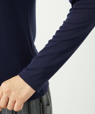 NGKAF10110 GIANNI LO GIUDICE(ジャンニ ロ ジュディチェ) [洗える]テンセルウールガーゼフライスカットソー ネイビー