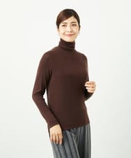 NGKAF10110 GIANNI LO GIUDICE(ジャンニ ロ ジュディチェ) [洗える]テンセルウールガーゼフライスカットソー ブラウン