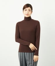 NGKAF10110 GIANNI LO GIUDICE(ジャンニ ロ ジュディチェ) [洗える]テンセルウールガーゼフライスカットソー ブラウン