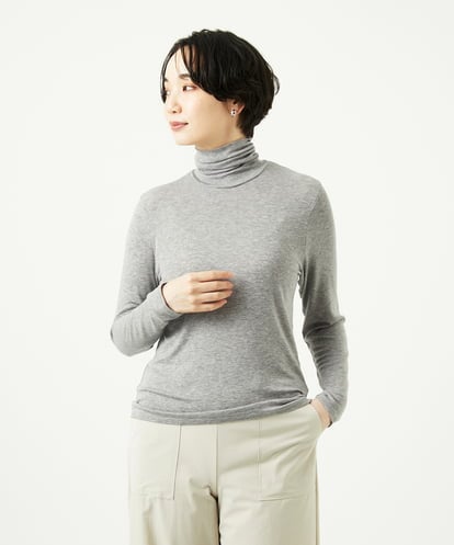 NGKAF10110 GIANNI LO GIUDICE [洗える]テンセルウールガーゼフライスカットソー
