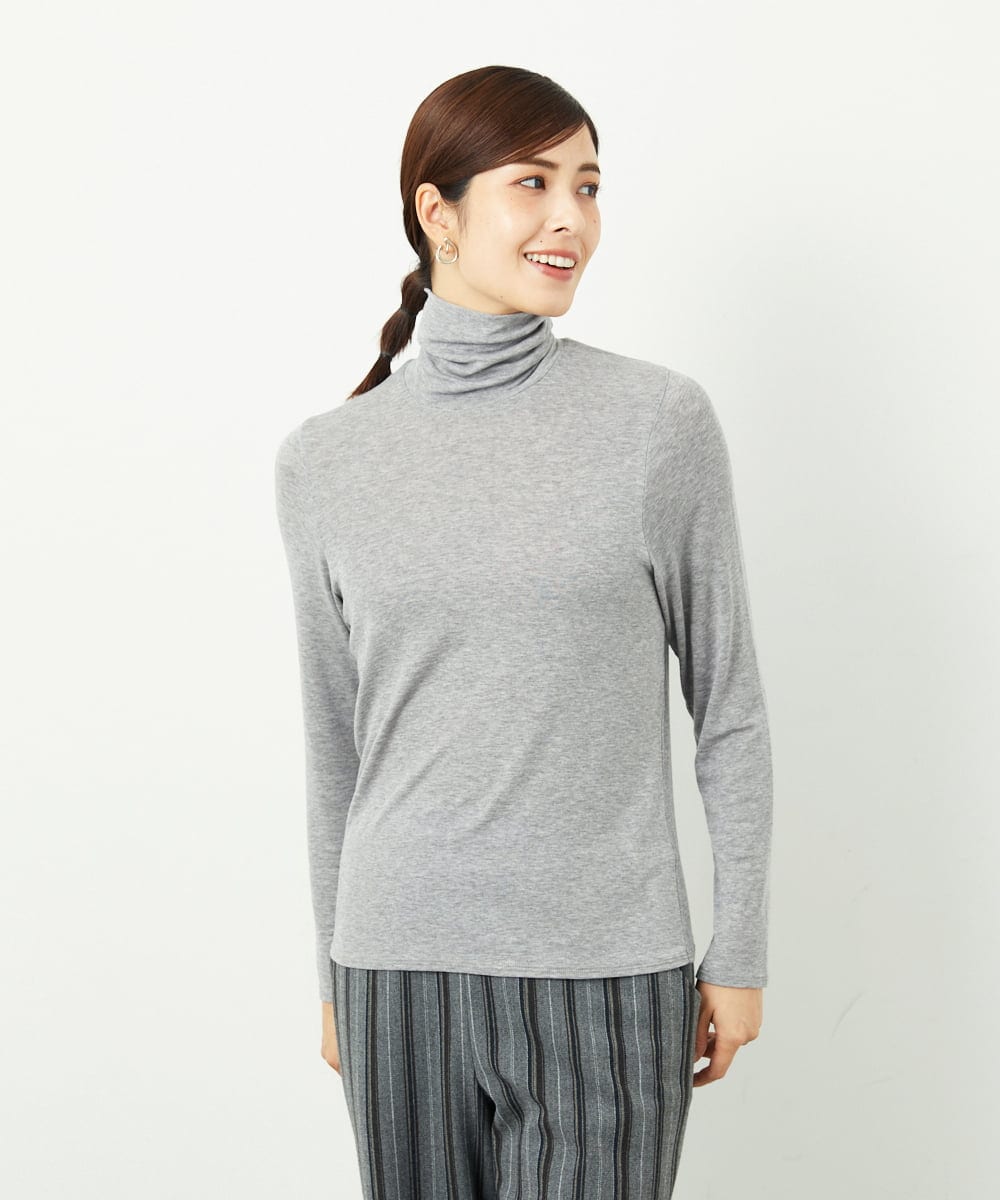 NGKAF10110 GIANNI LO GIUDICE(ジャンニ ロ ジュディチェ) [洗える]テンセルウールガーゼフライスカットソー グレー