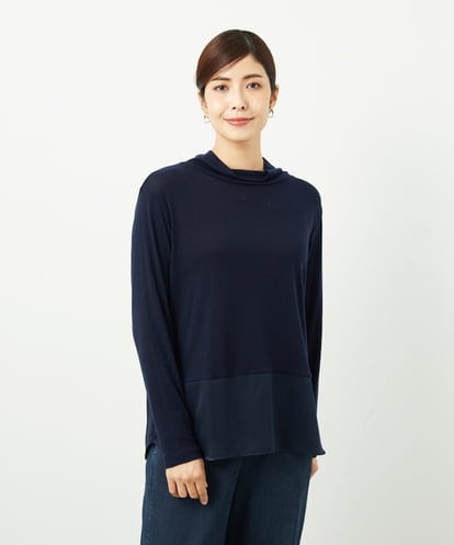NGKAF11130 GIANNI LO GIUDICE [洗える・日本製]リヨセルウールガーゼフライスカットソー