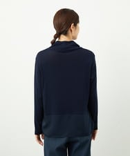 NGKAF11130 GIANNI LO GIUDICE(ジャンニ ロ ジュディチェ) [洗える・日本製]リヨセルウールガーゼフライスカットソー ネイビー