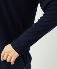 NGKAF11130 GIANNI LO GIUDICE(ジャンニ ロ ジュディチェ) [洗える・日本製]リヨセルウールガーゼフライスカットソー ネイビー