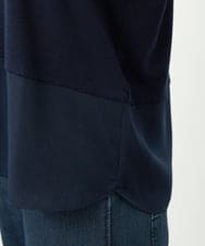 NGKAF11130 GIANNI LO GIUDICE(ジャンニ ロ ジュディチェ) [洗える・日本製]リヨセルウールガーゼフライスカットソー ネイビー