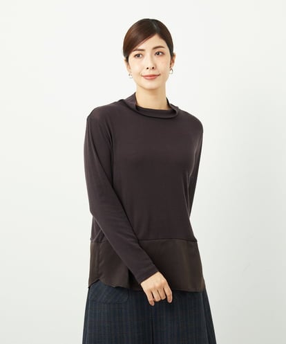 NGKAF11130 GIANNI LO GIUDICE [洗える・日本製]リヨセルウールガーゼフライスカットソー