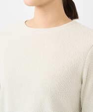 NGKAF14170 GIANNI LO GIUDICE(ジャンニ ロ ジュディチェ) [洗える・日本製]コットンウェーブリバー配色カットソー ベージュ