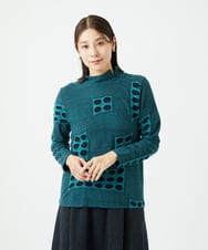 NGKAF17250 GIANNI LO GIUDICE(ジャンニ ロ ジュディチェ) [日本製]バースト水玉カットソー ブルー