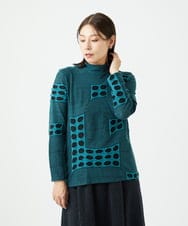 NGKAF17250 GIANNI LO GIUDICE(ジャンニ ロ ジュディチェ) [日本製]バースト水玉カットソー ブルー