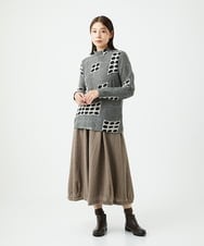 NGKAF17250 GIANNI LO GIUDICE(ジャンニ ロ ジュディチェ) [日本製]バースト水玉カットソー グレー