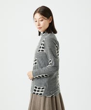 NGKAF17250 GIANNI LO GIUDICE(ジャンニ ロ ジュディチェ) [日本製]バースト水玉カットソー グレー