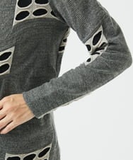 NGKAF17250 GIANNI LO GIUDICE(ジャンニ ロ ジュディチェ) [日本製]バースト水玉カットソー グレー