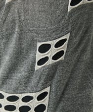 NGKAF17250 GIANNI LO GIUDICE(ジャンニ ロ ジュディチェ) [日本製]バースト水玉カットソー グレー